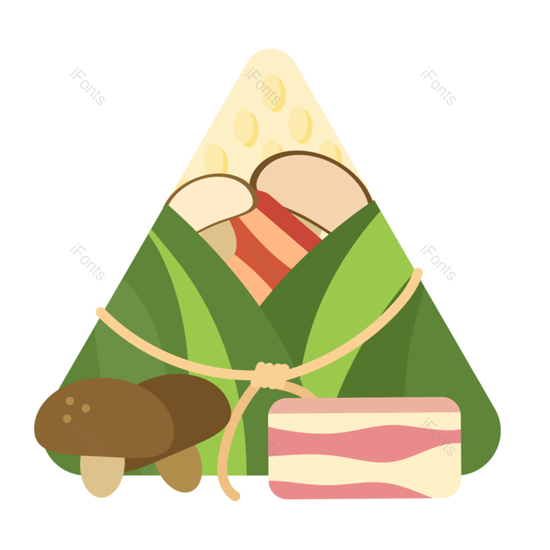 传统节日图片,端午节元素,美食PNG,粽子免抠素材